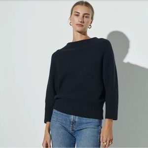 The Reset -R Label black funnel neck sweater size xs